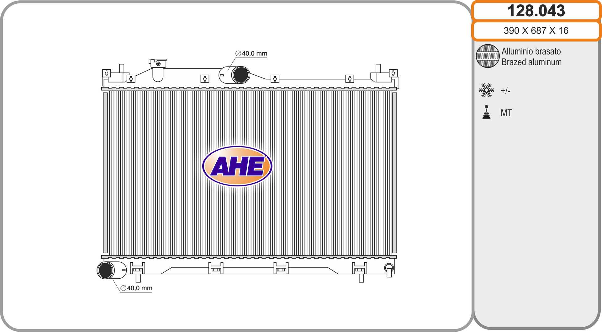 AHE 128.043 Radiatore,...