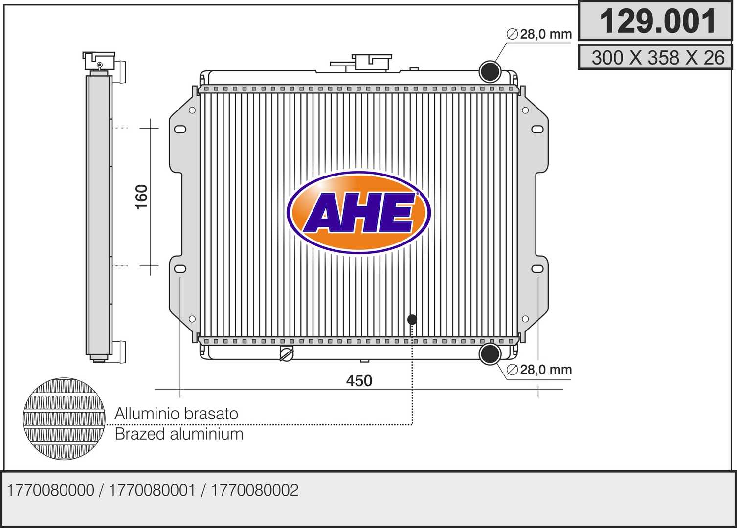 AHE 129.001 Radiatore,...