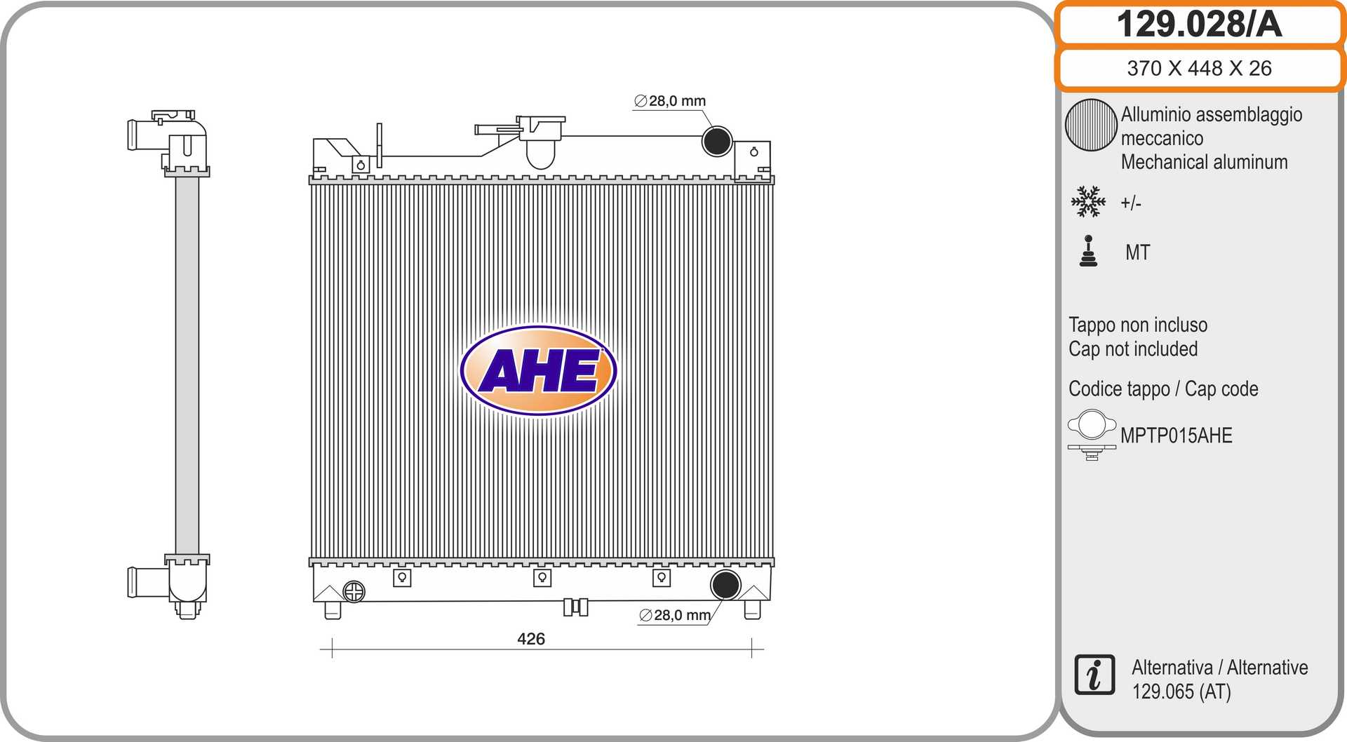 AHE 129.028/A Radiatore,...