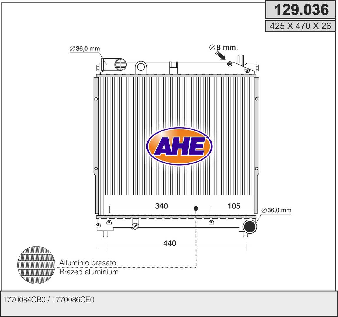 AHE 129.036 Radiatore,...