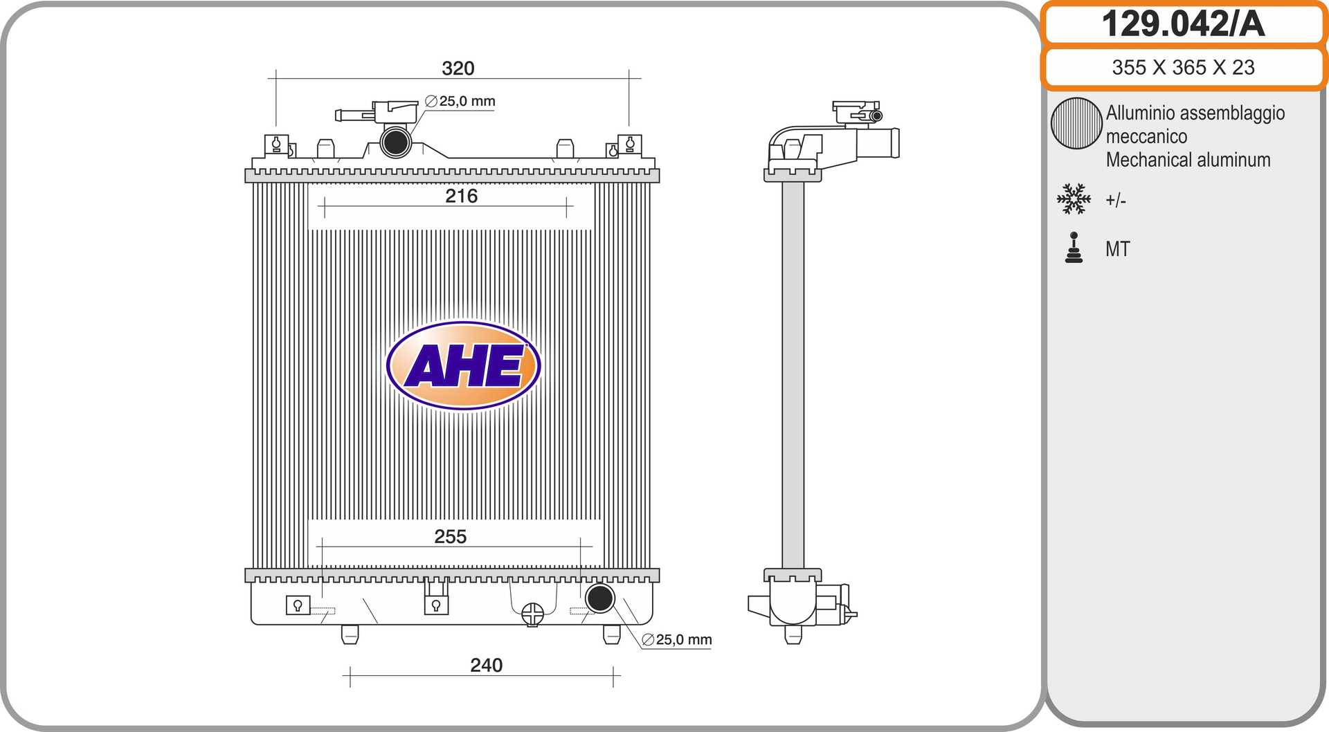 AHE 129.042/A Radiatore,...