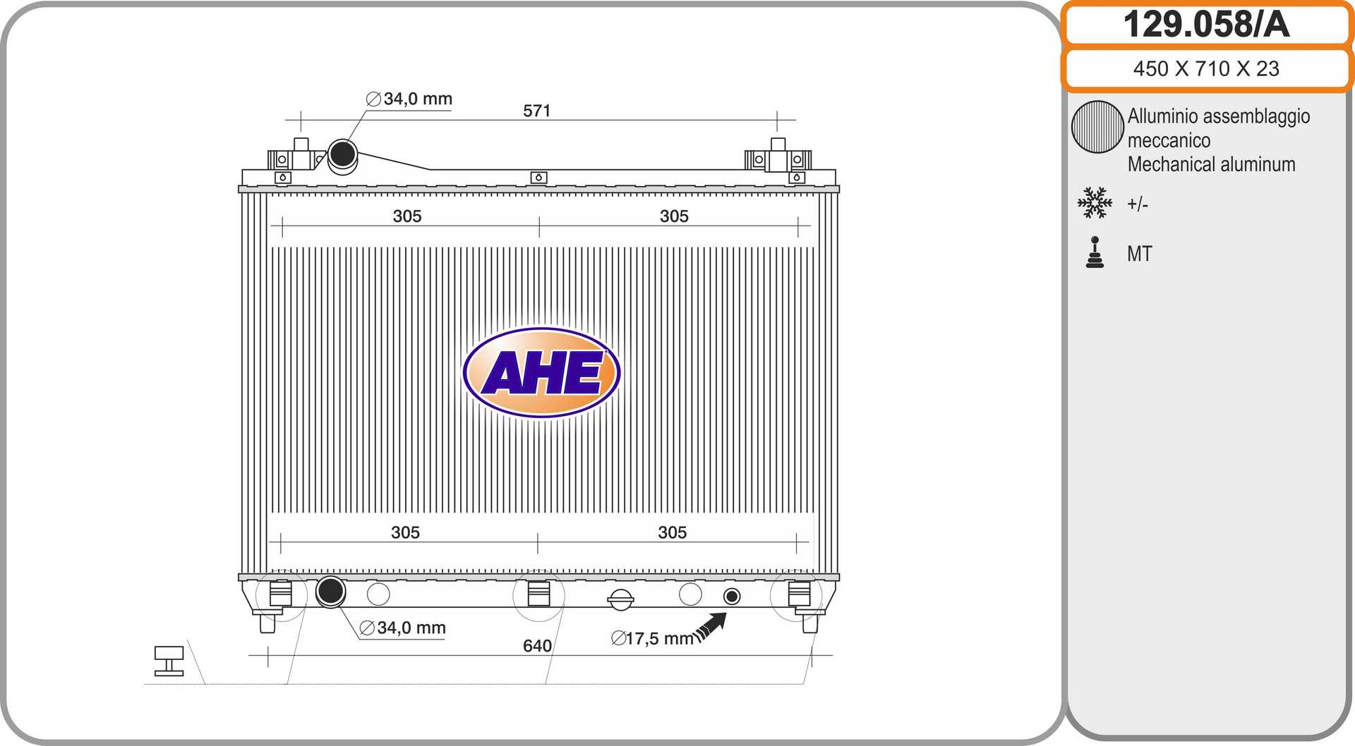AHE 129.058/A Radiatore,...