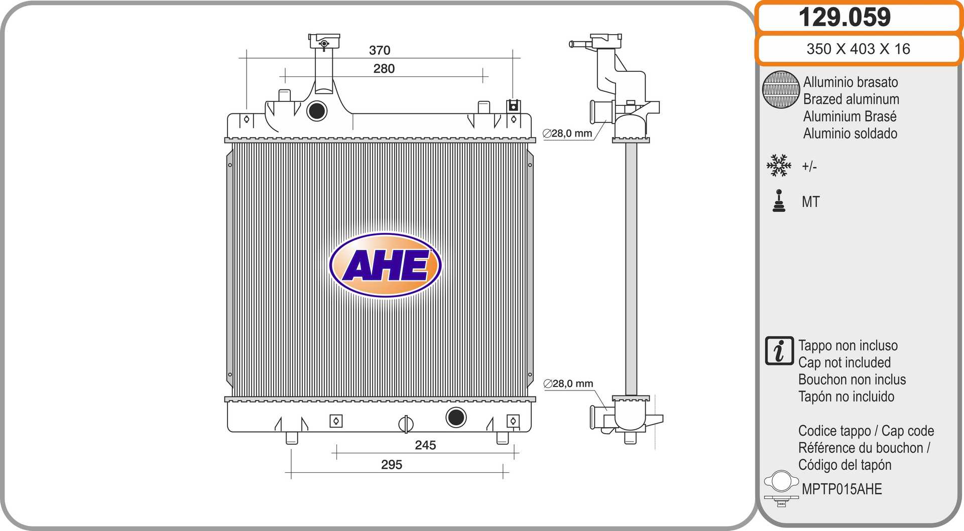 AHE 129.059 Radiatore,...