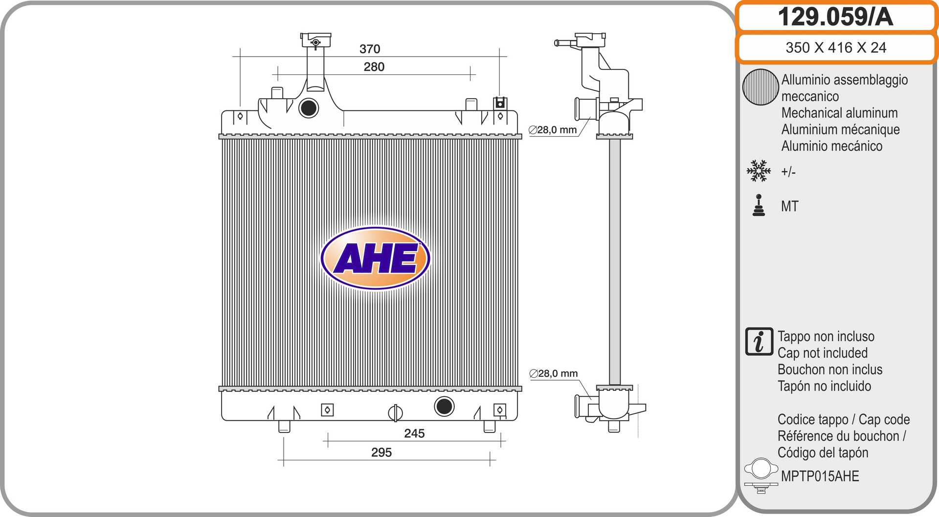 AHE 129.059/A Radiatore,...