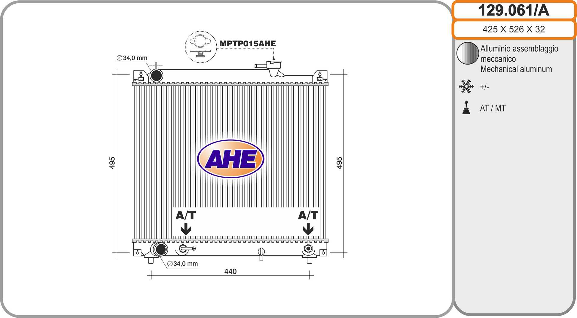 AHE 129.061/A Radiatore,...