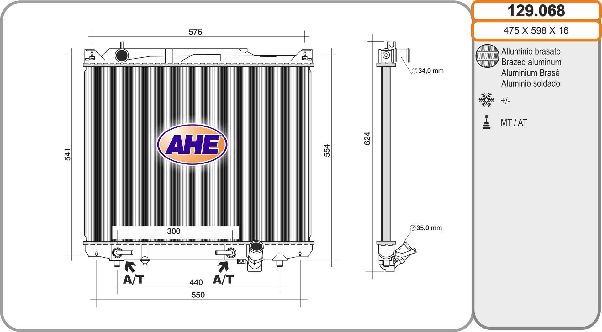 AHE 129.068 Radiatore,...