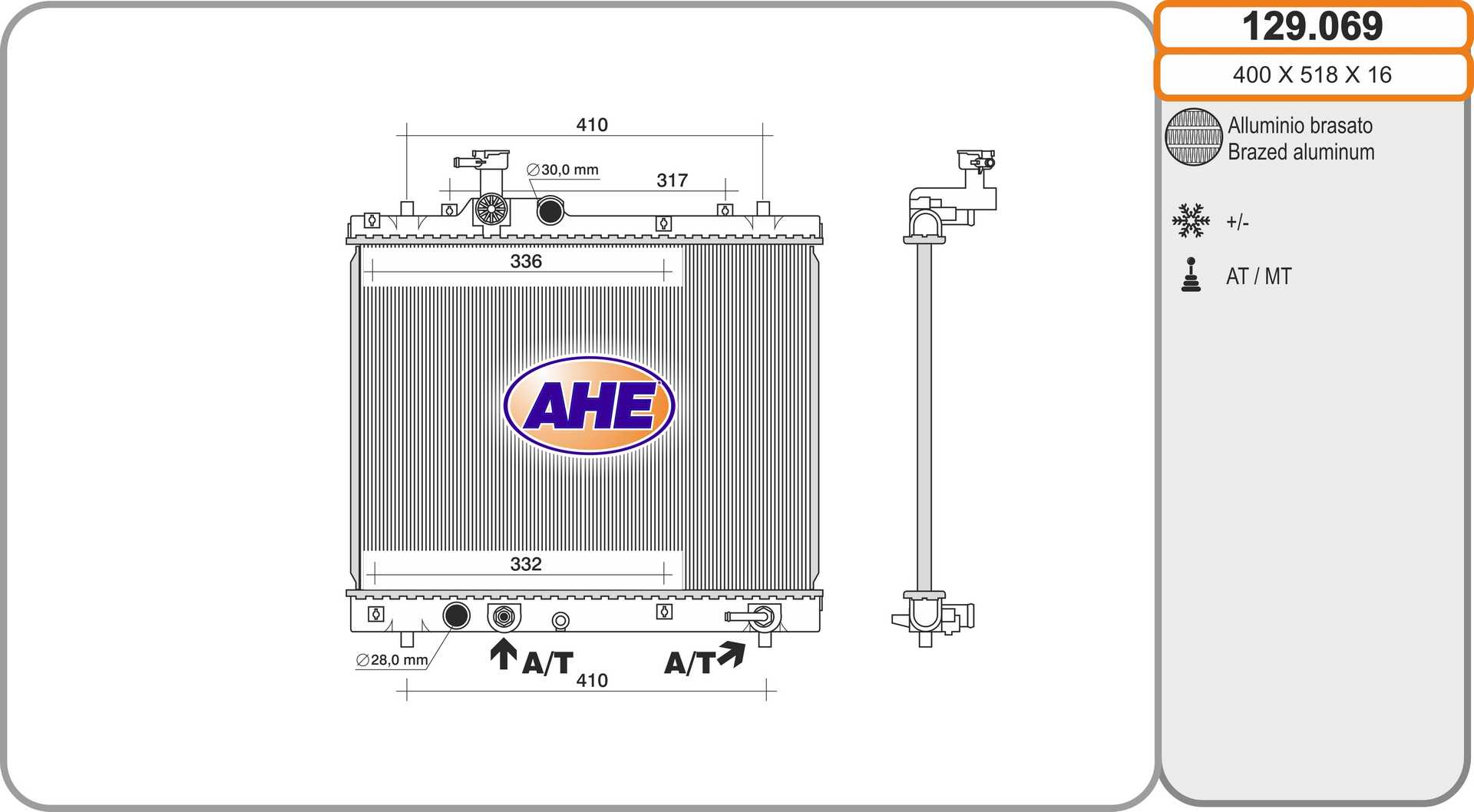 AHE 129.069 Radiatore,...