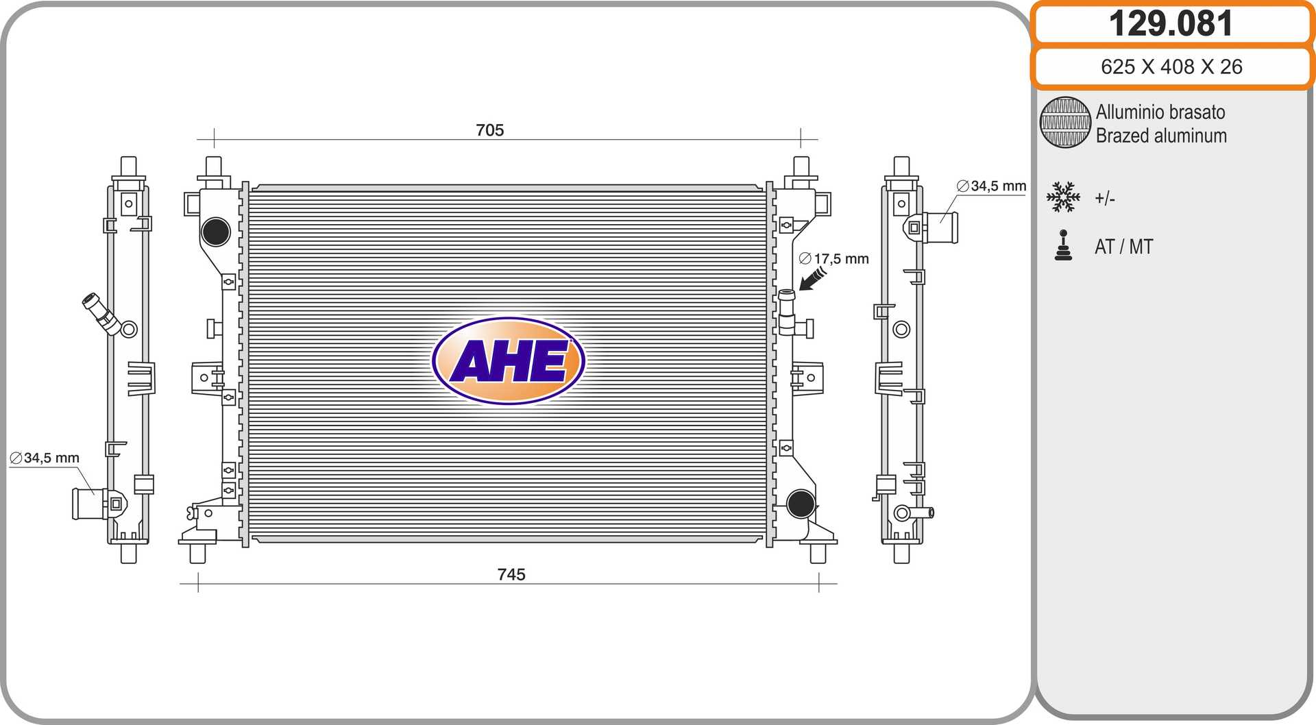 AHE 129.081 Radiatore,...
