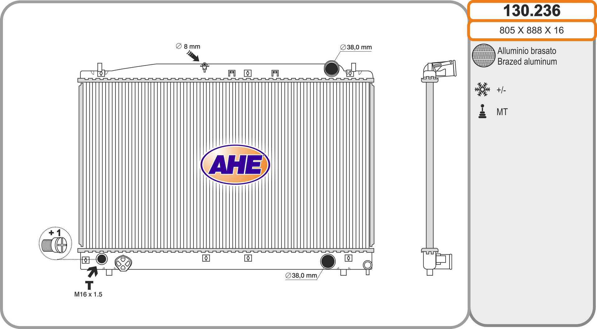 AHE 130.236 Radiatore,...