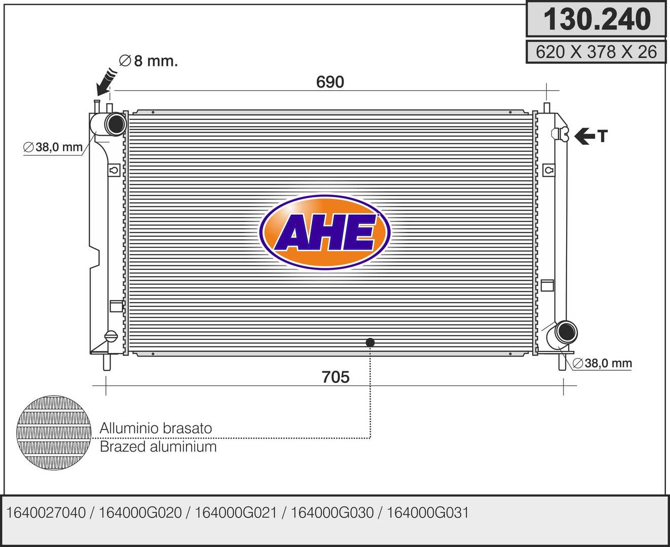 AHE 130.240 Radiatore,...