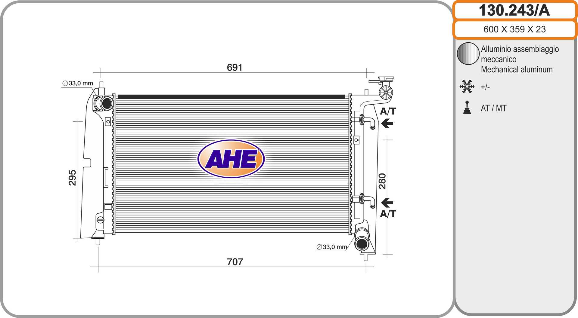 AHE 130.243/A Radiatore,...