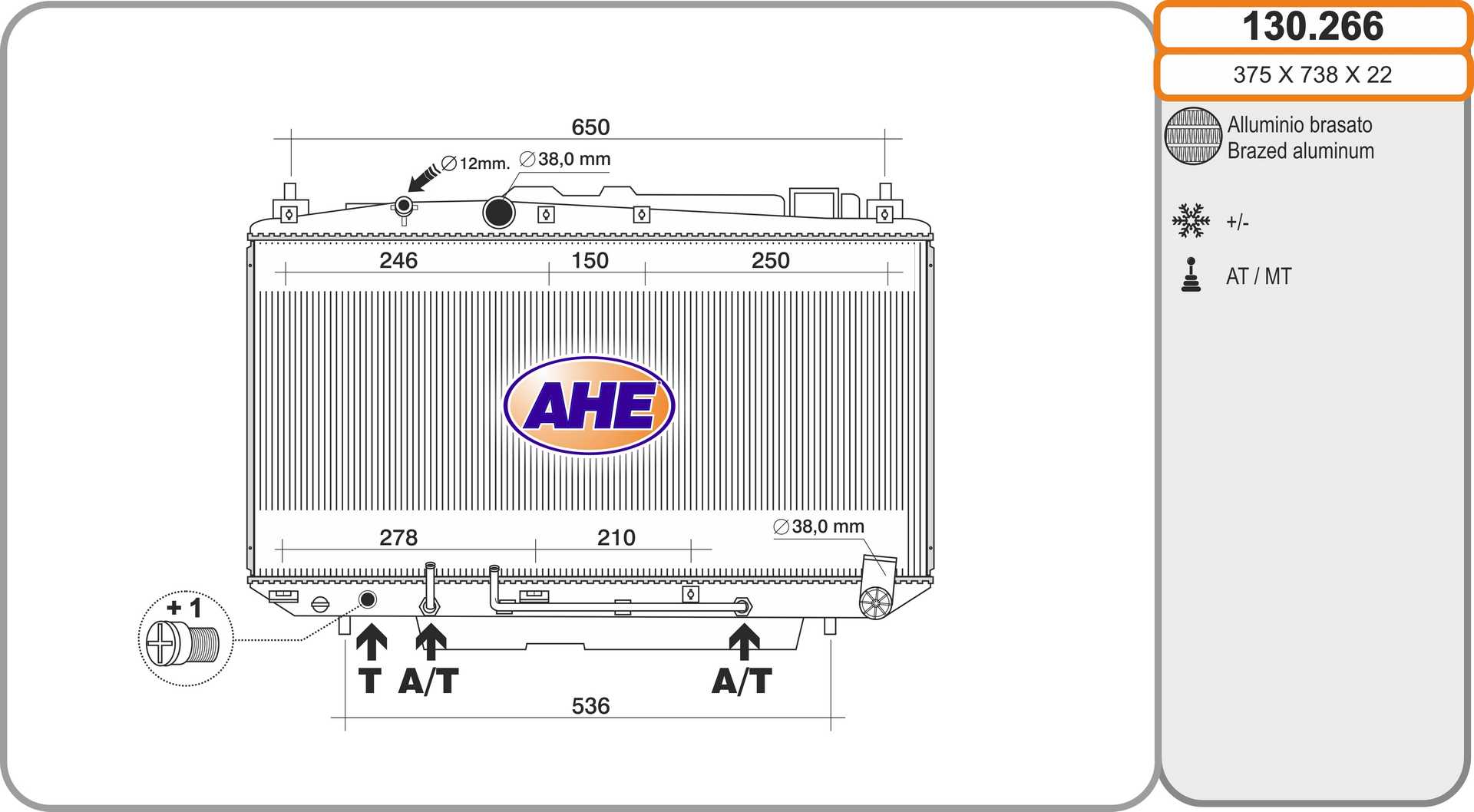 AHE 130.266 Radiatore,...