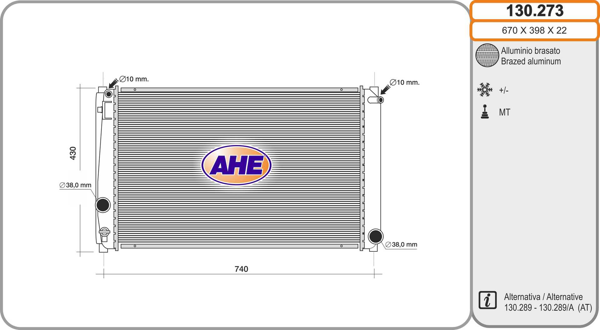 AHE 130.273 Radiatore,...