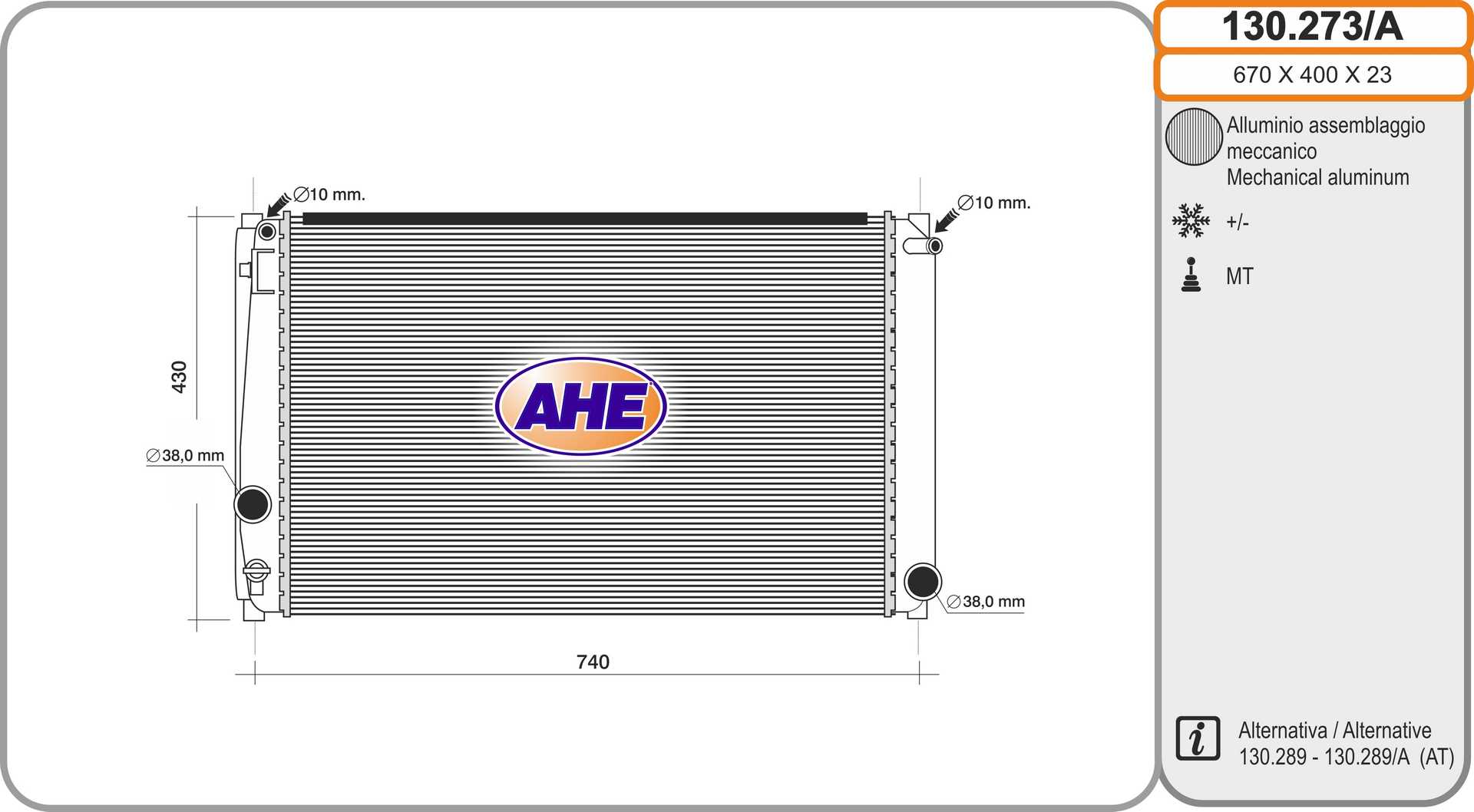 AHE 130.273/A Radiatore,...