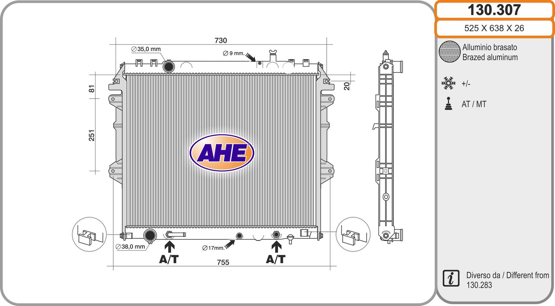 AHE 130.307 Radiatore,...