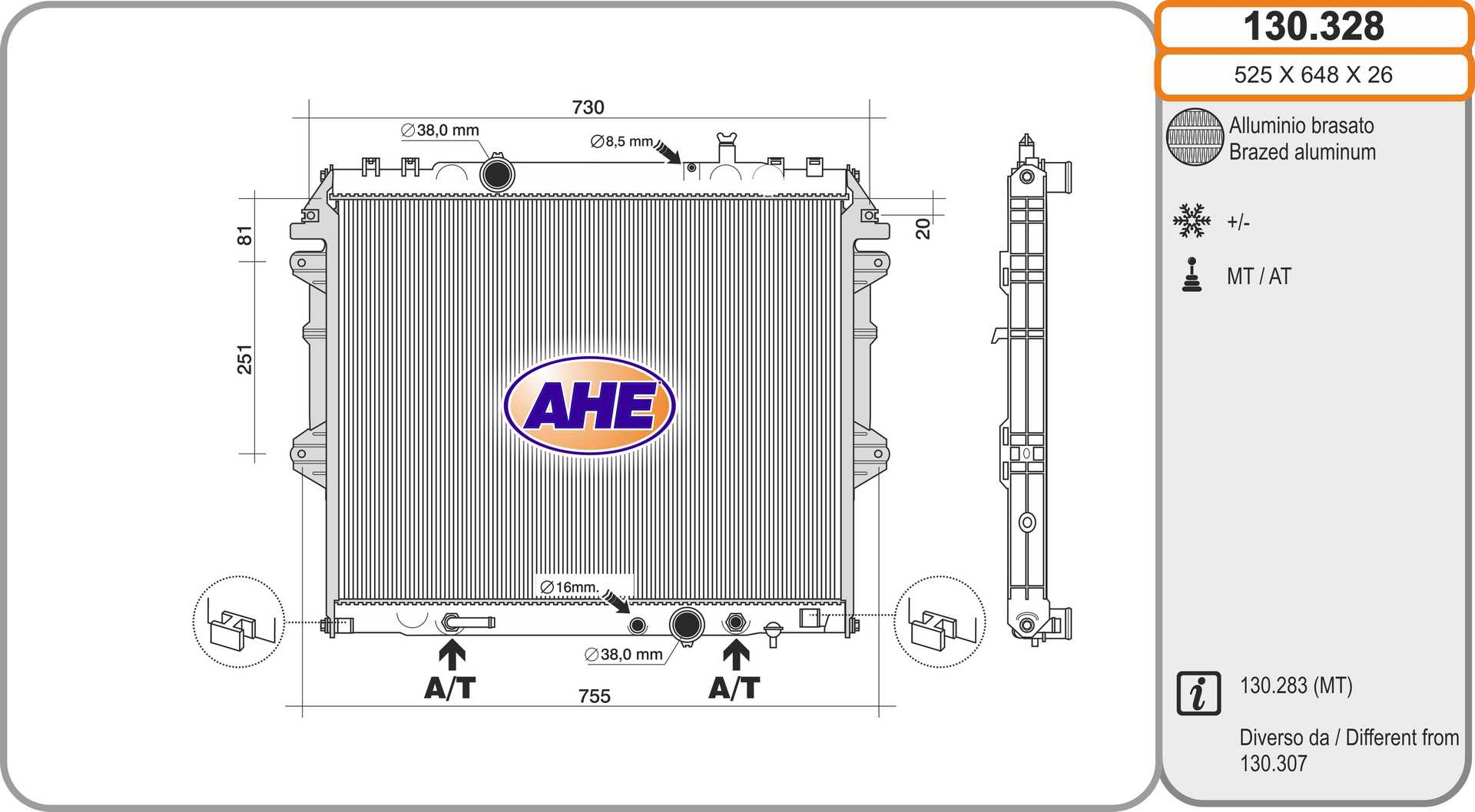 AHE 130.328 Radiatore,...