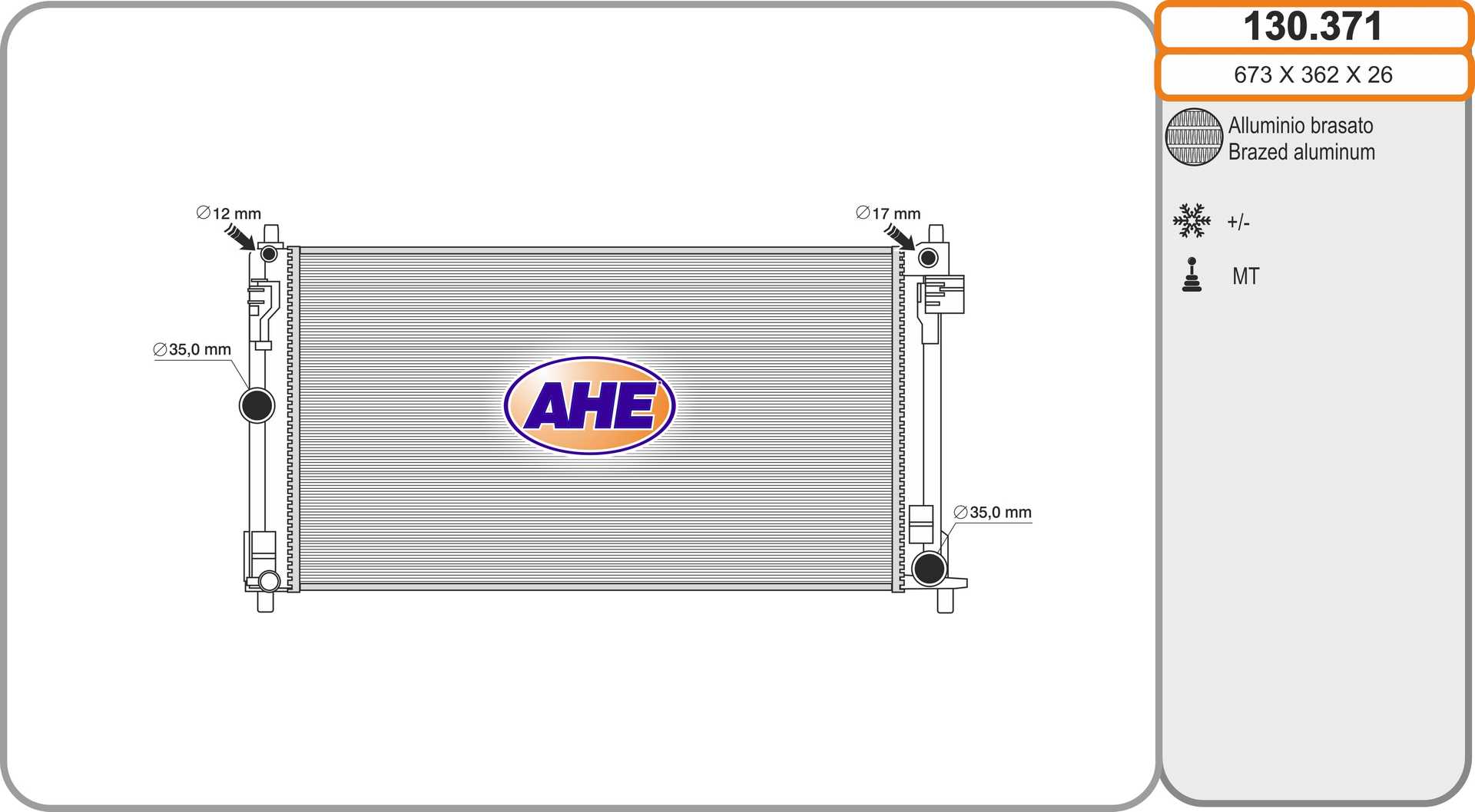 AHE 130.371 Radiatore,...