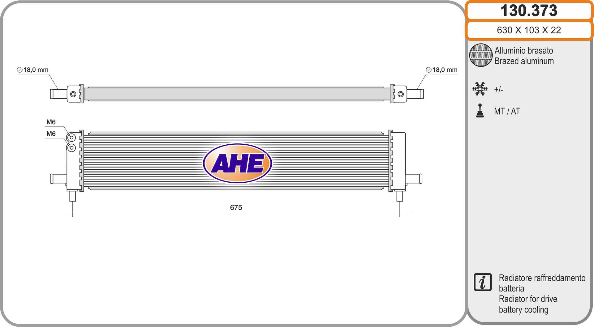 AHE 130.373 Radiatore,...