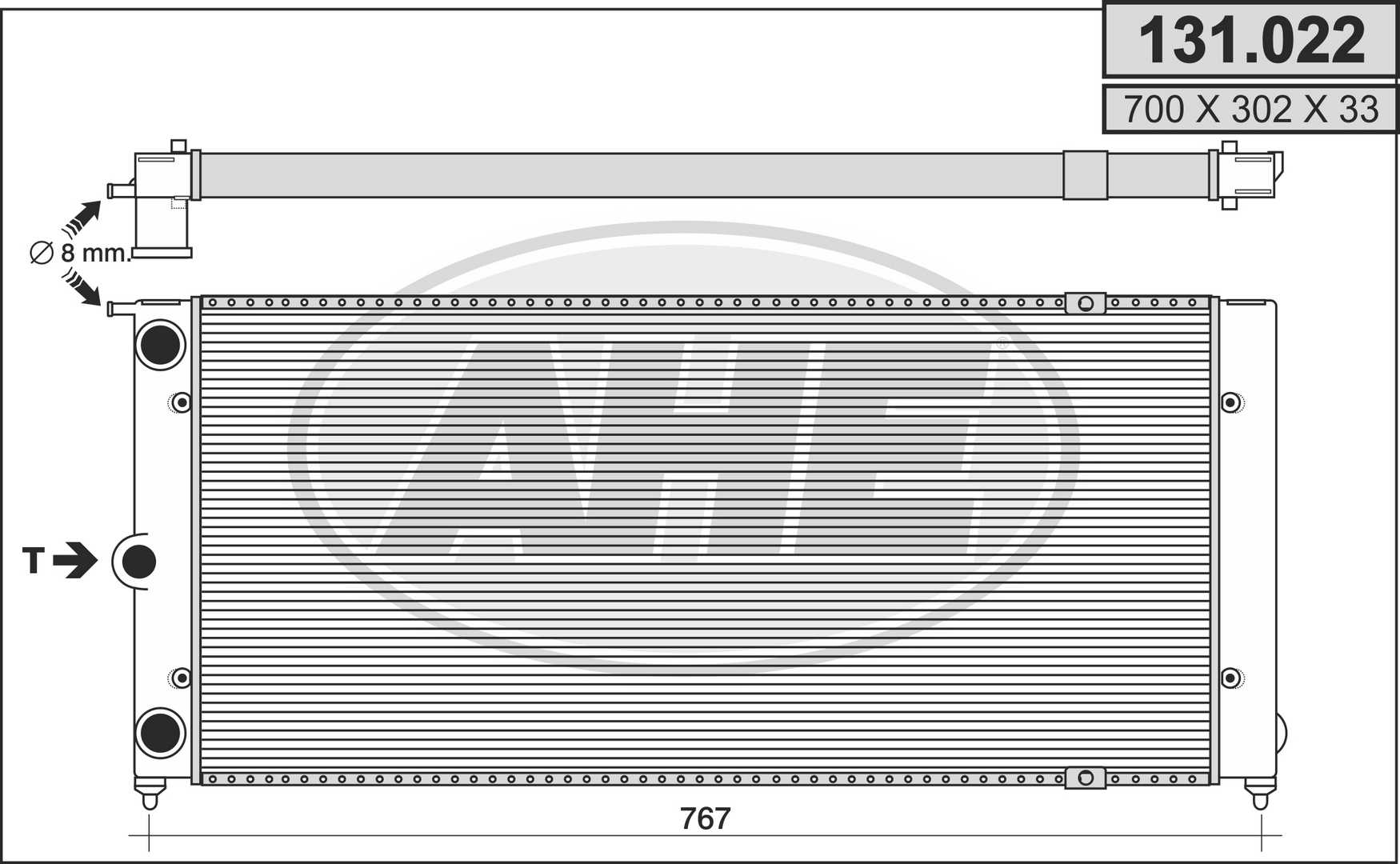 AHE 131.022 Radiatore,...
