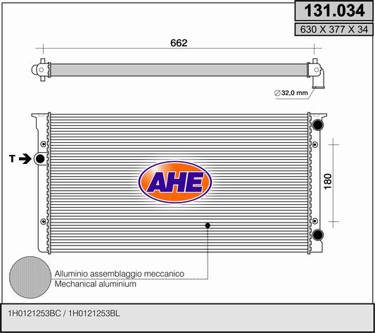 AHE 131.034 Radiatore,...