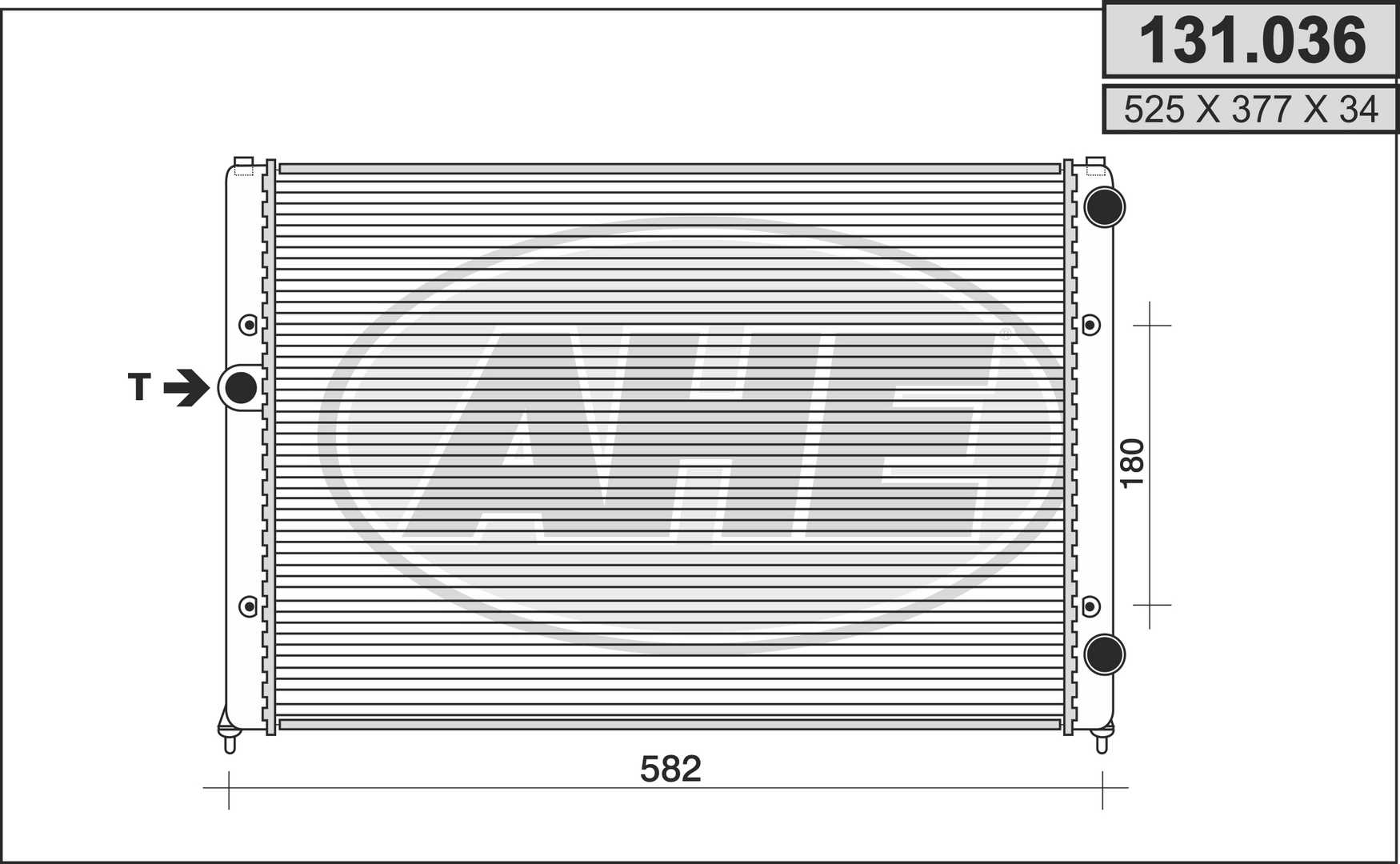 AHE 131.036 Radiatore,...