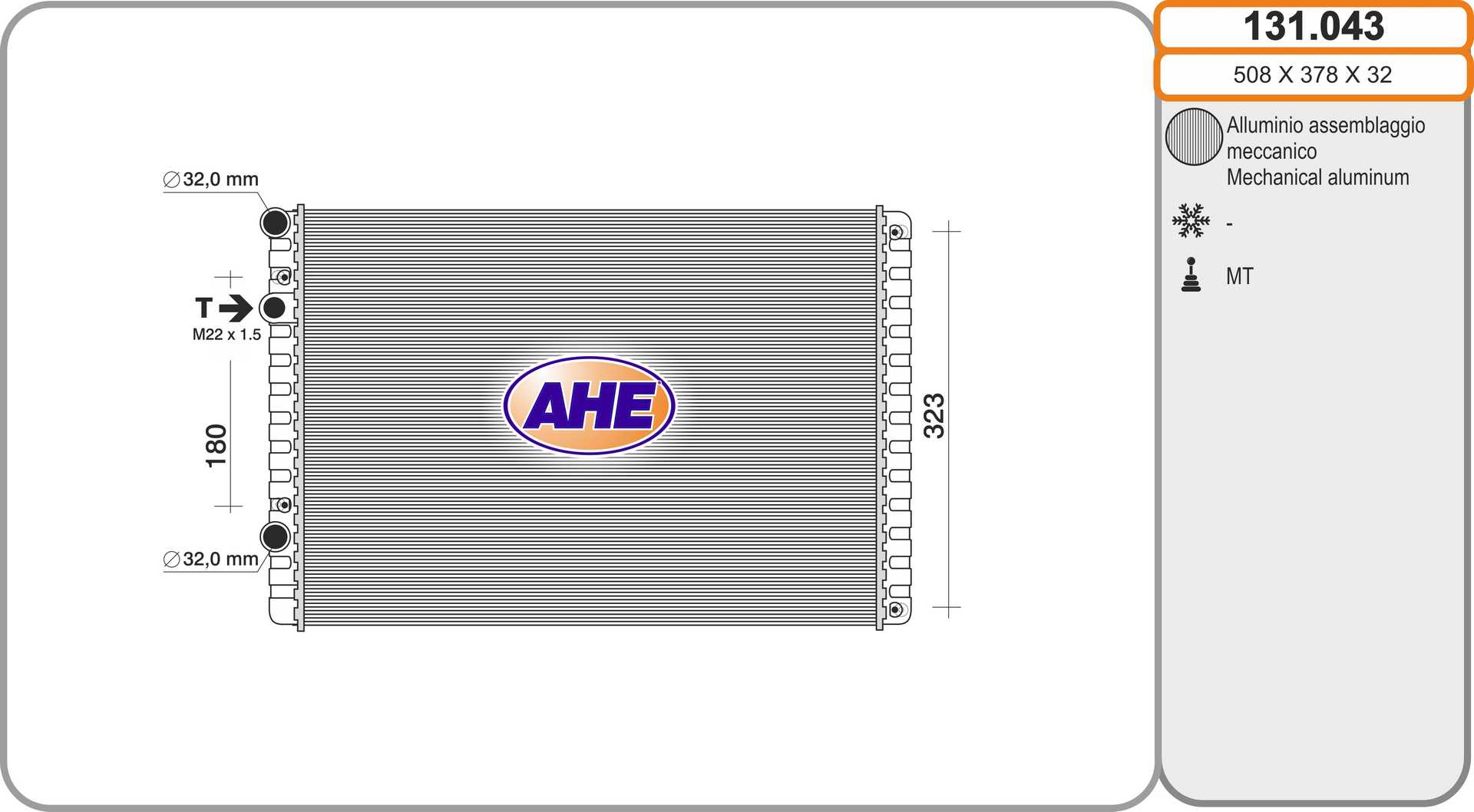 AHE 131.043 Radiatore,...