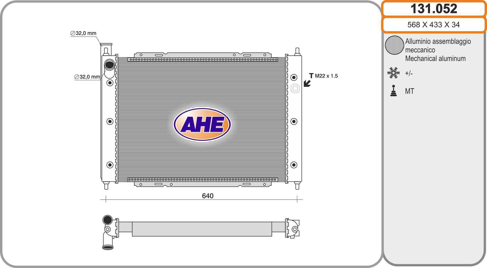 AHE 131.052 Radiatore,...
