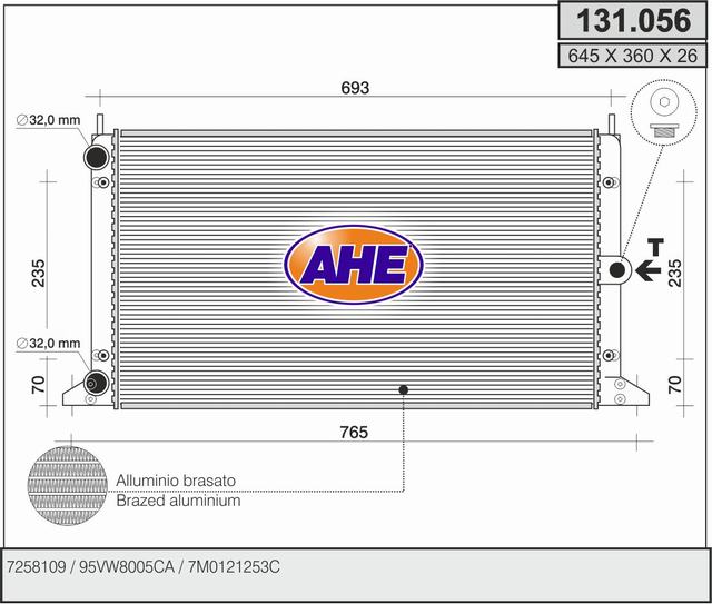 AHE 131.056 Radiatore,...
