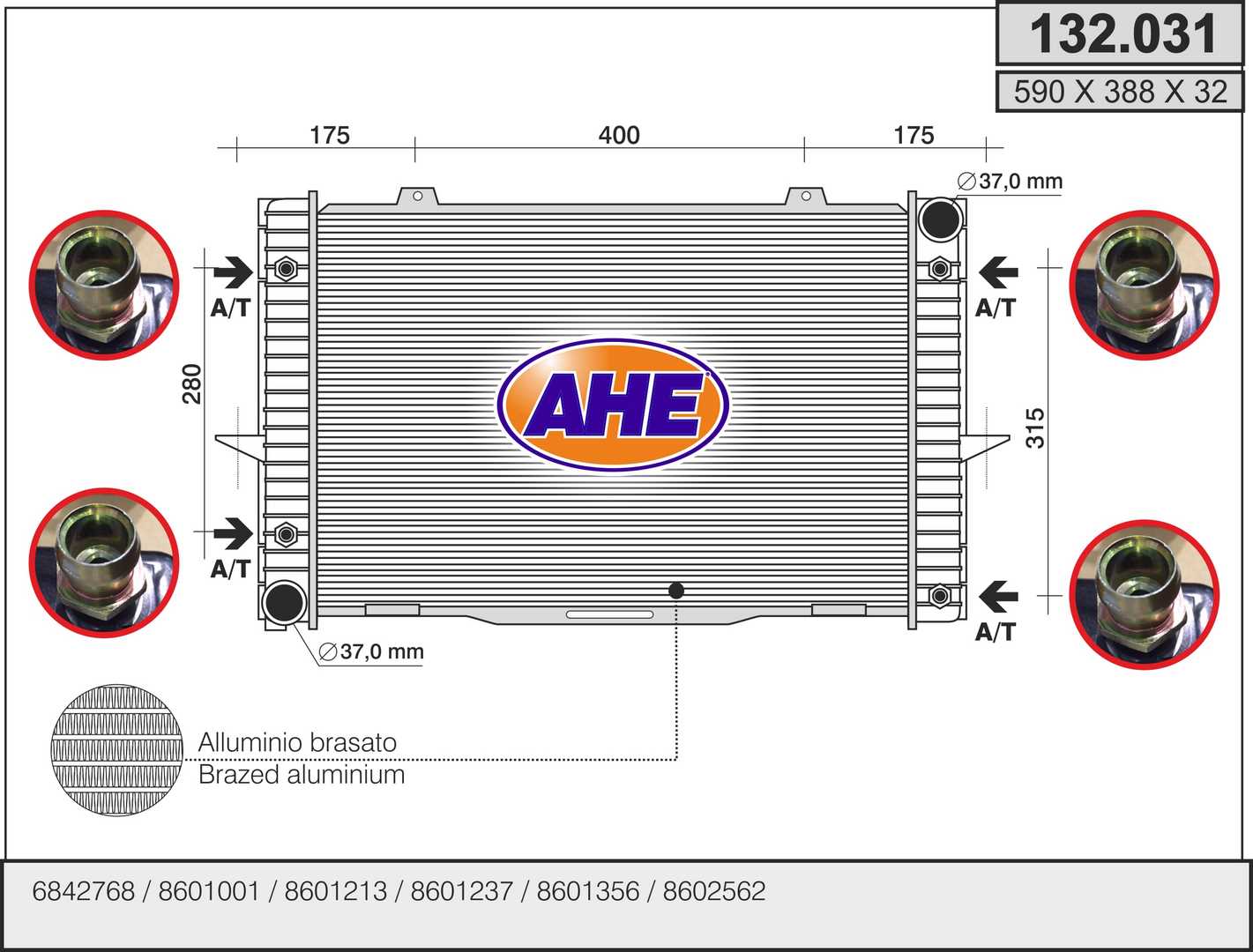 AHE 132.031 Radiatore,...
