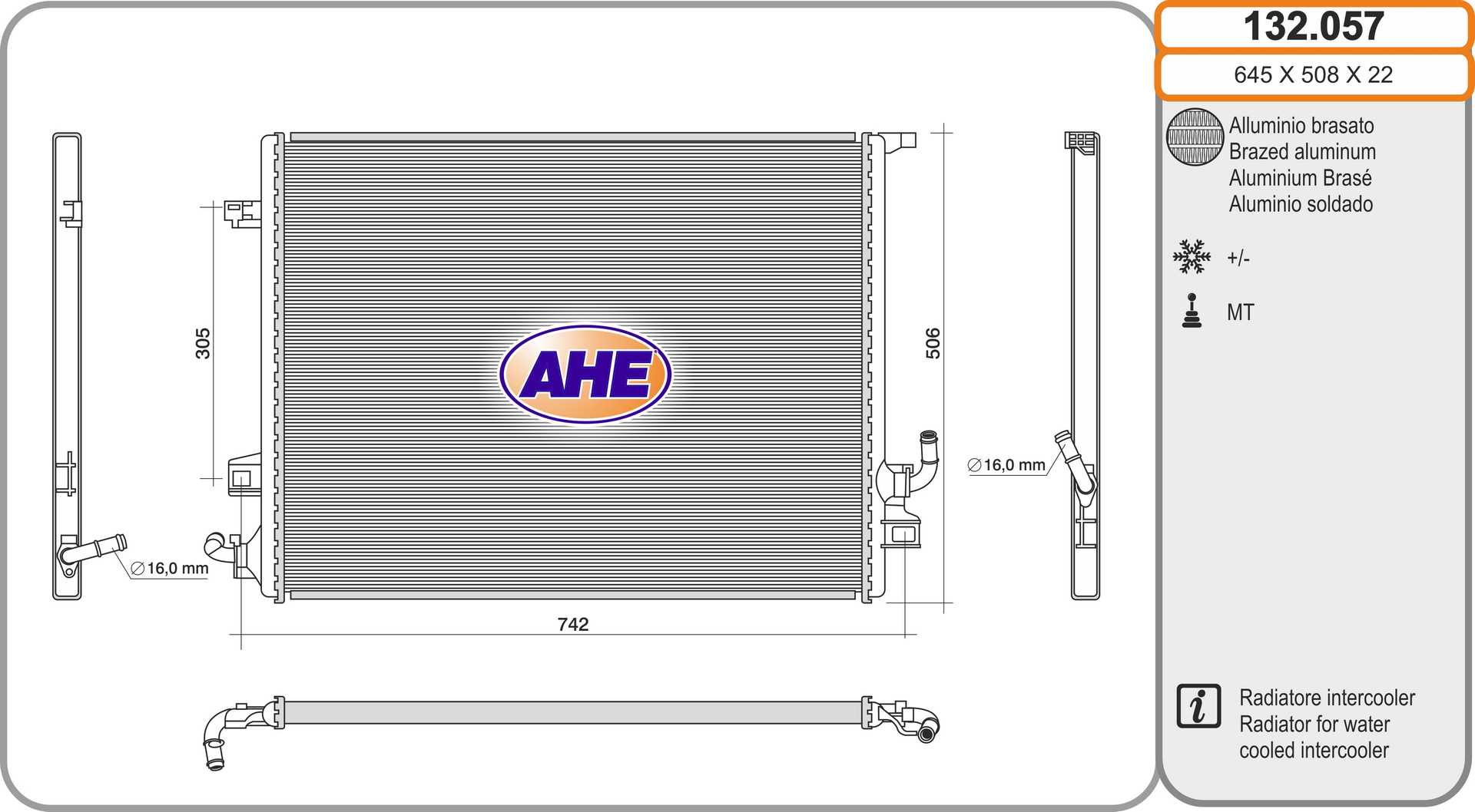AHE 132.057 Radiatore,...