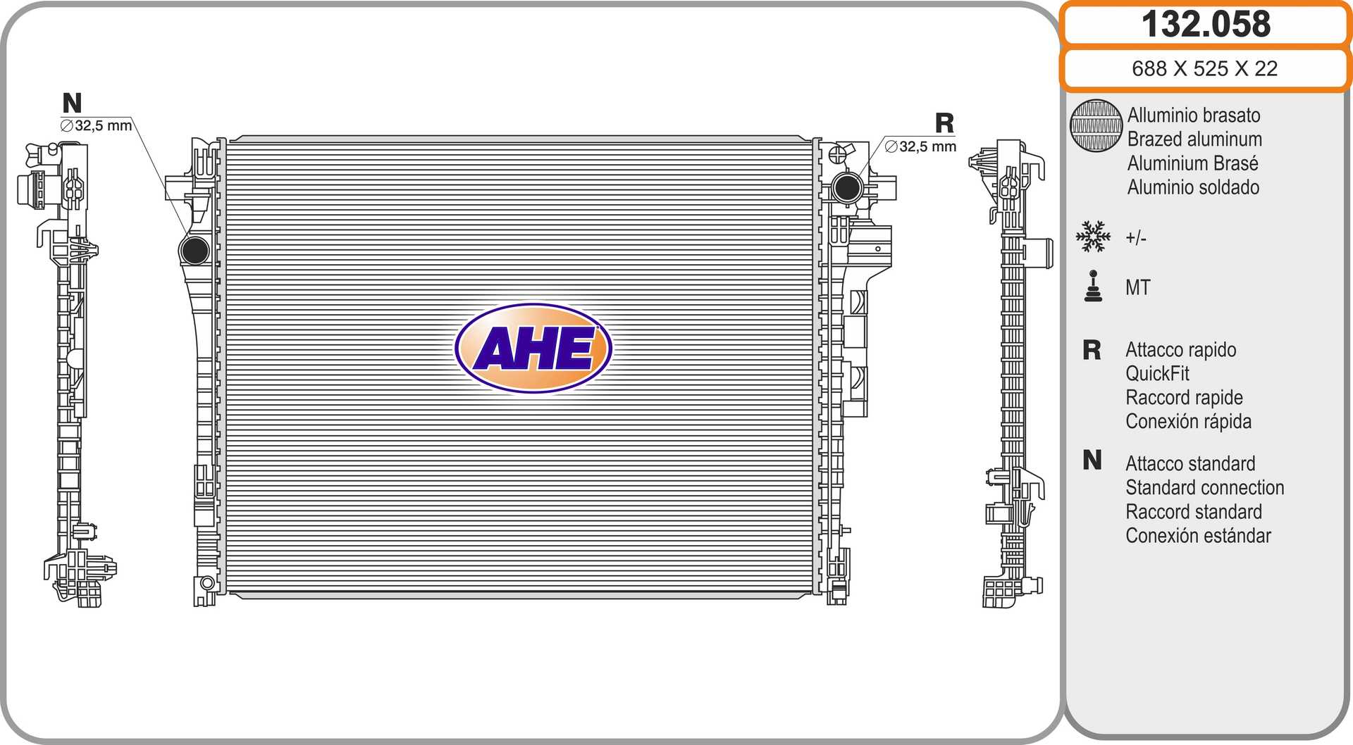 AHE 132.058 Radiatore,...