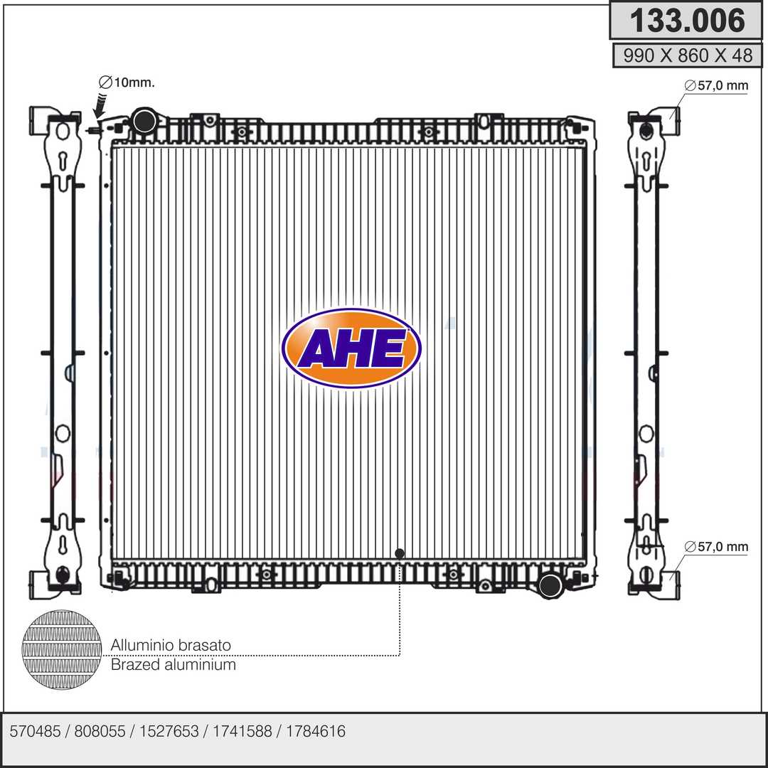 AHE 133.006 Radiatore,...