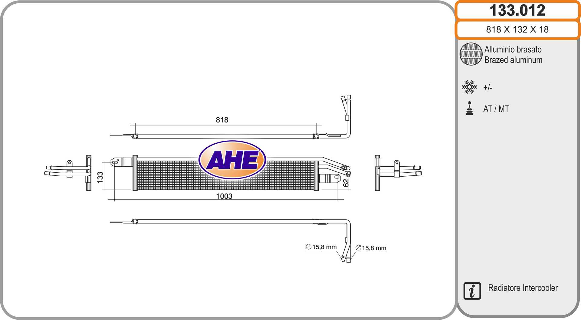 AHE 133.012 Radiatore,...