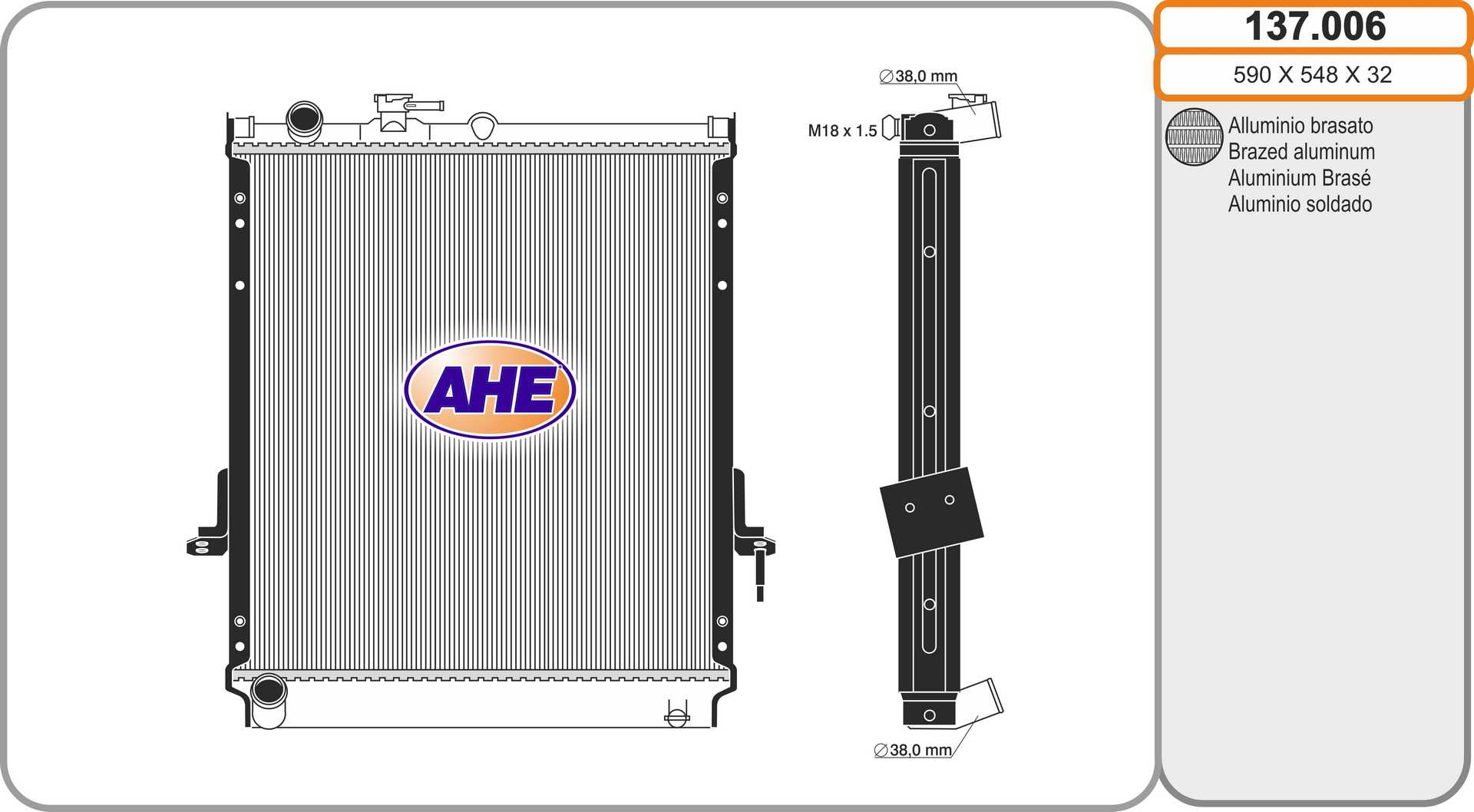 AHE 137.006 Radiatore,...