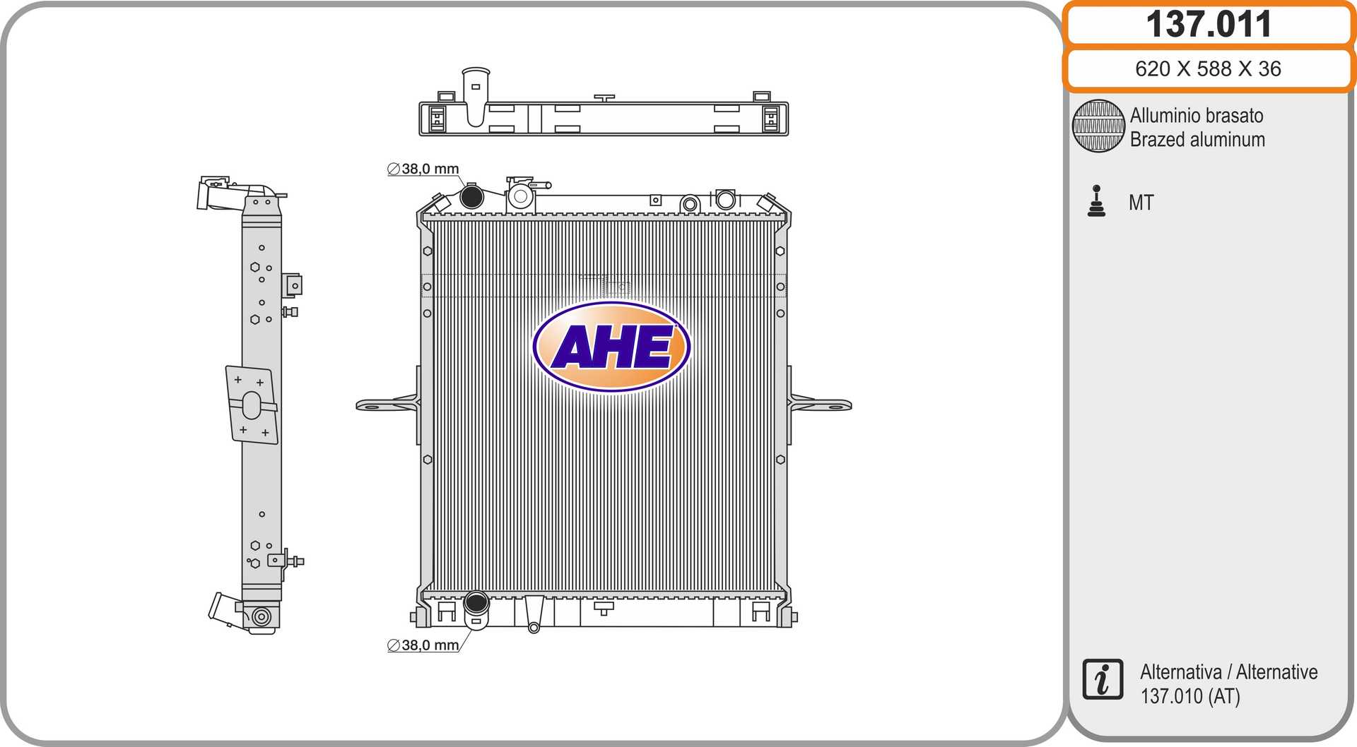 AHE 137.011 Radiatore,...