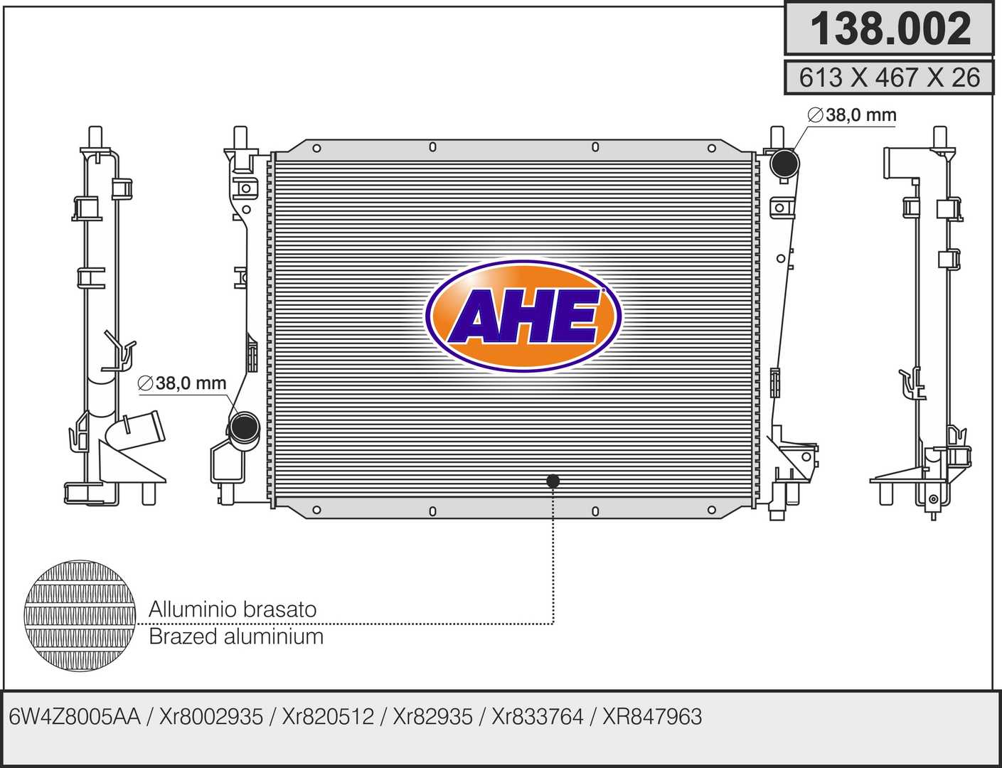 AHE 138.002 Radiatore,...