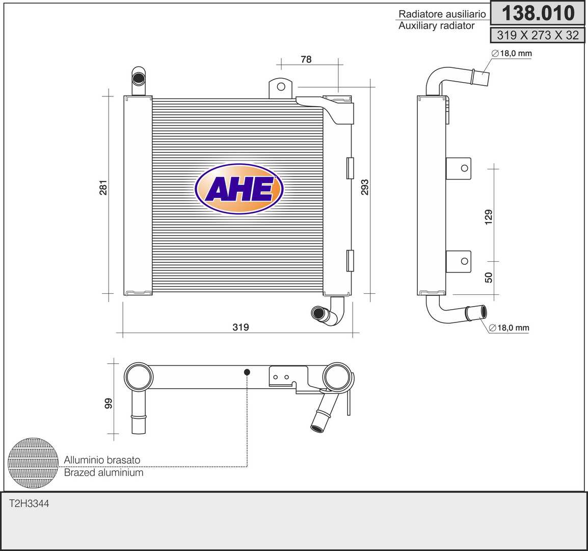 AHE 138.010 Radiatore,...