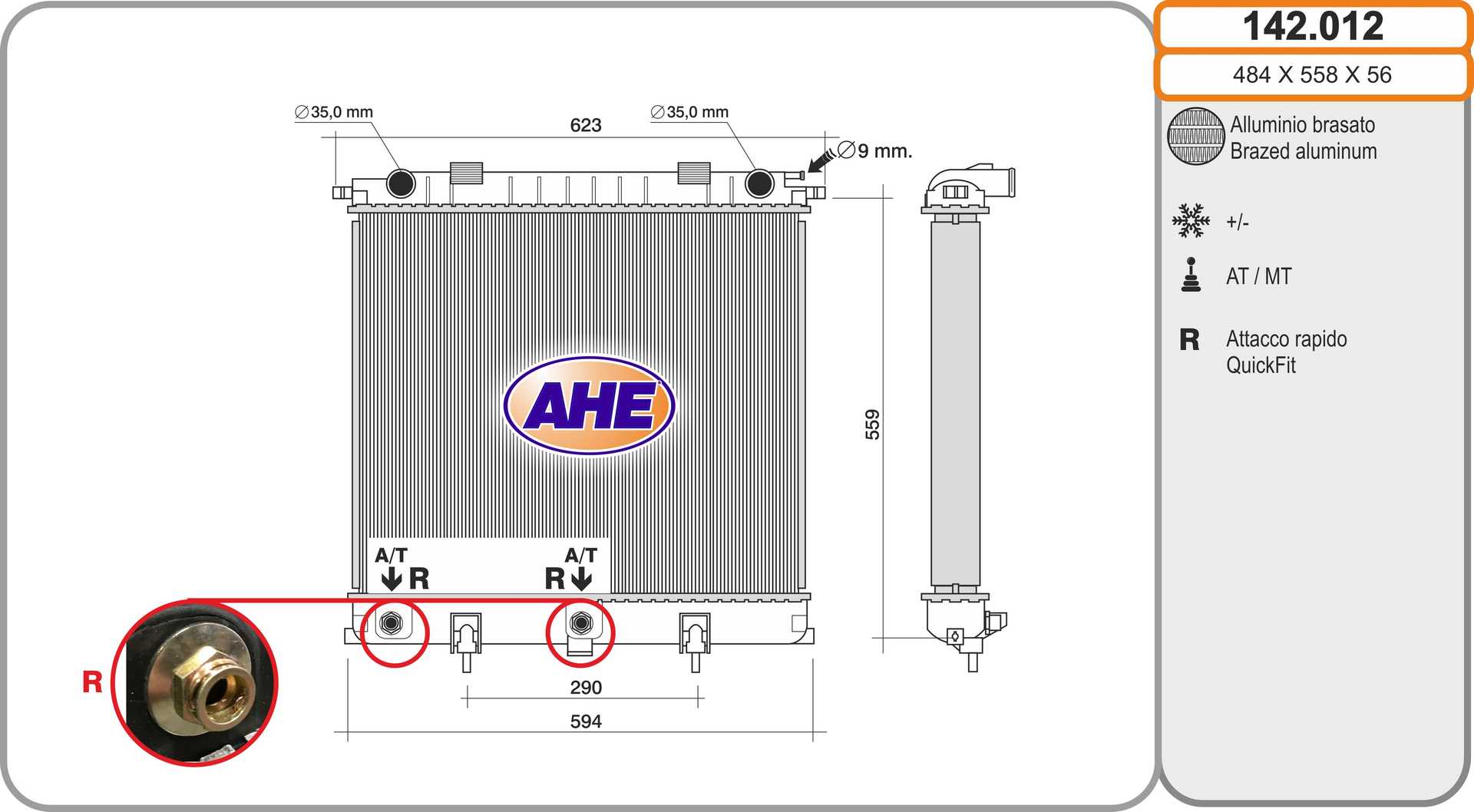 AHE 142.012 Radiatore,...