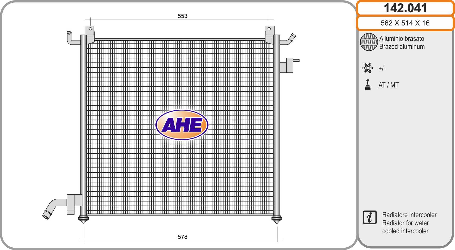 AHE 142.041 Radiatore,...