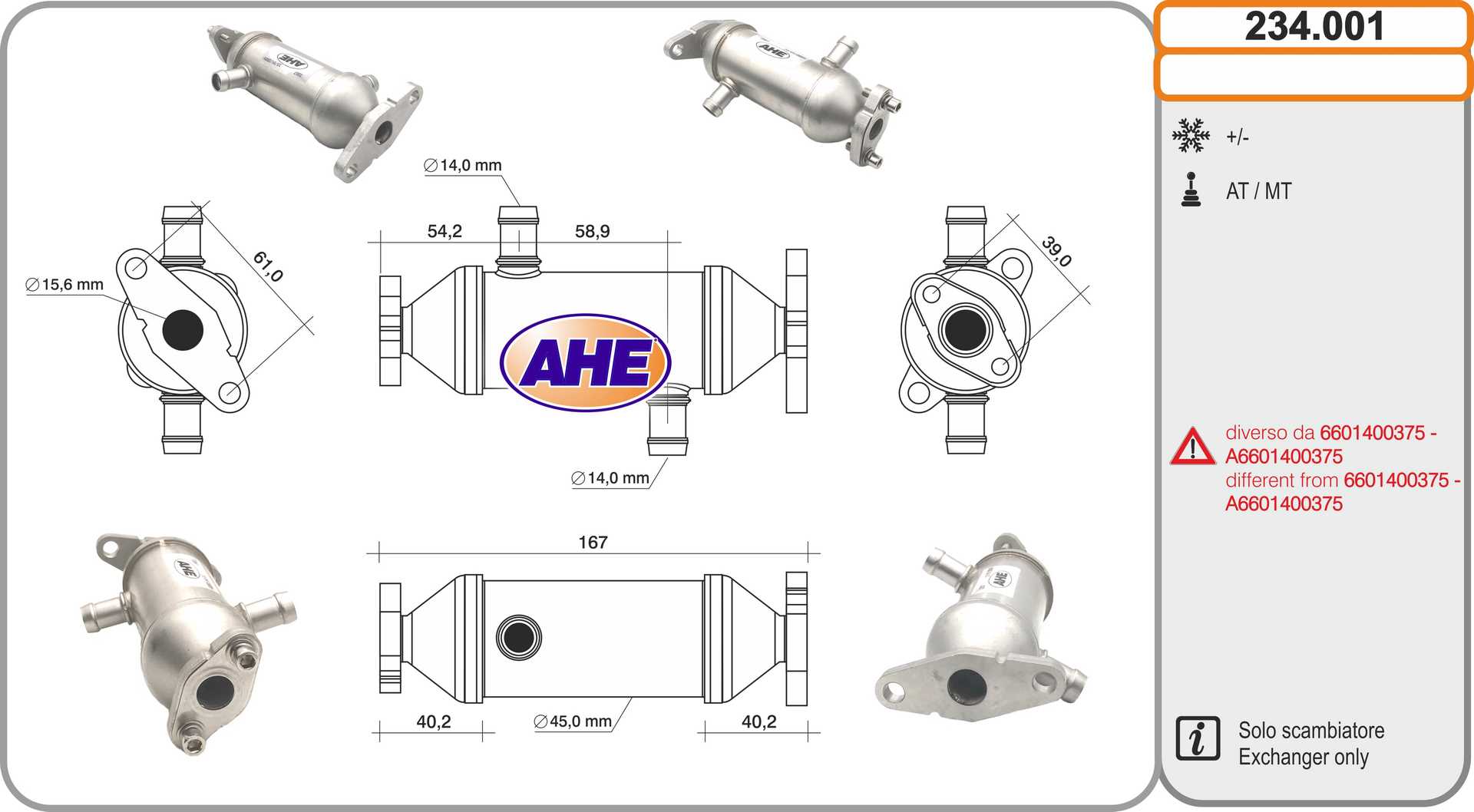 AHE 234.001 Radiatore,...