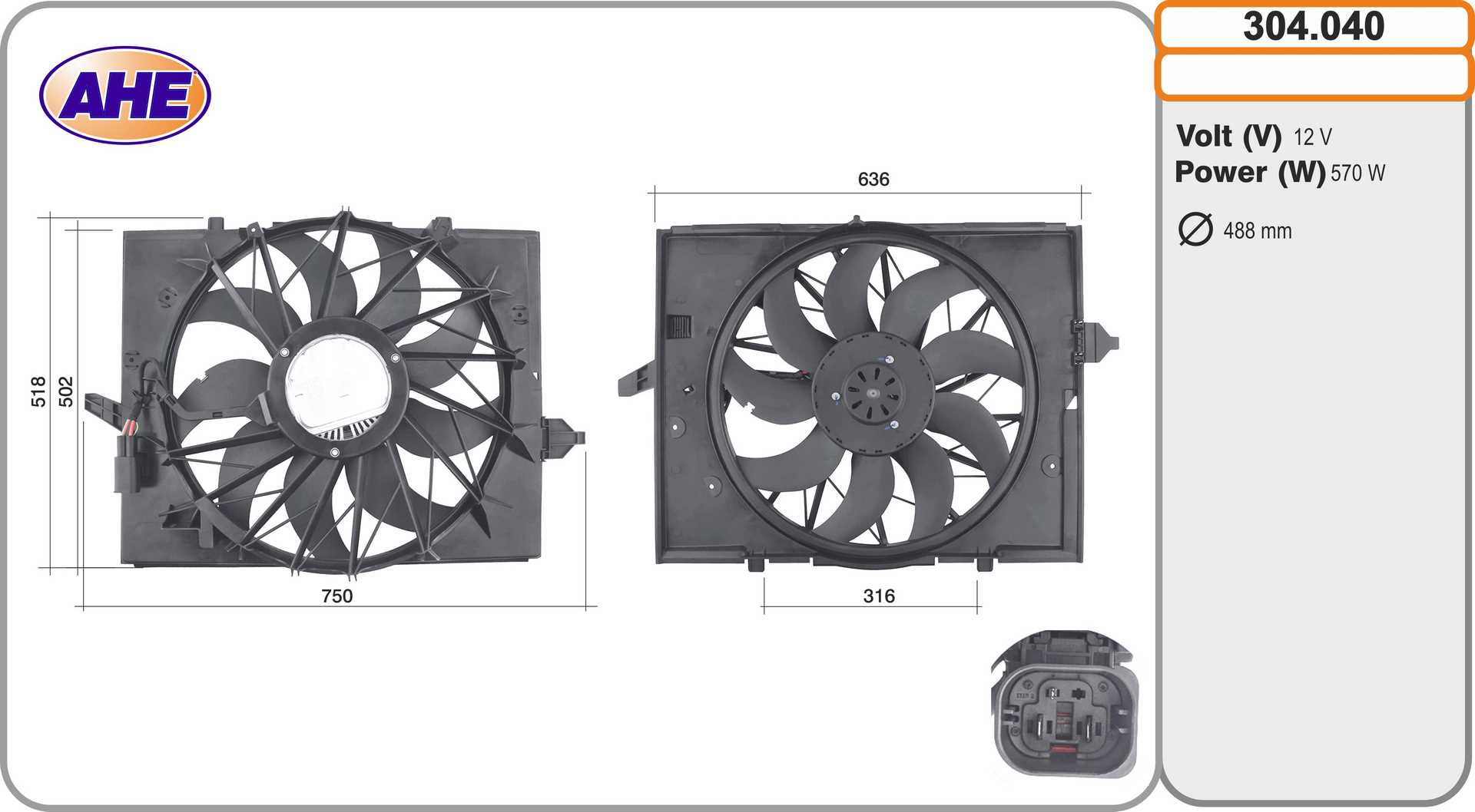 AHE 304.040 Ventola,...