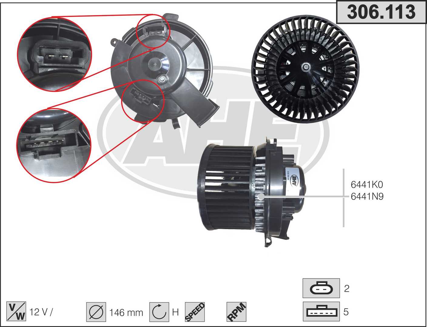 AHE 306.113 Ventilatore...