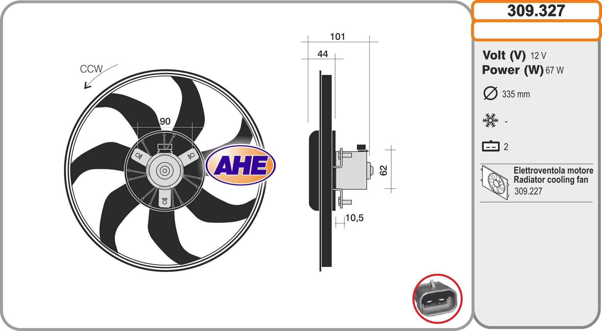 AHE 309.327 Ventola,...