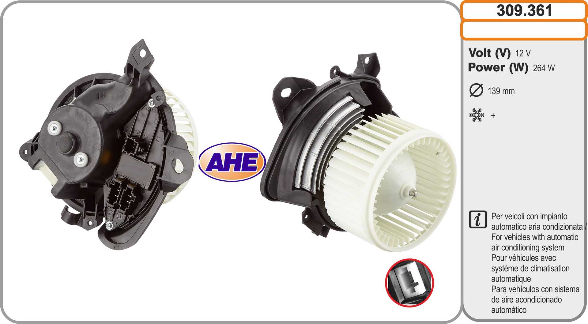AHE 309.361 Ventilatore...