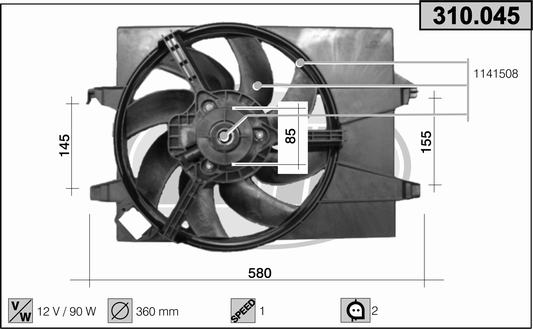 AHE 310.045 Ventola,...