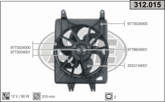 AHE 312.015 Ventola,...