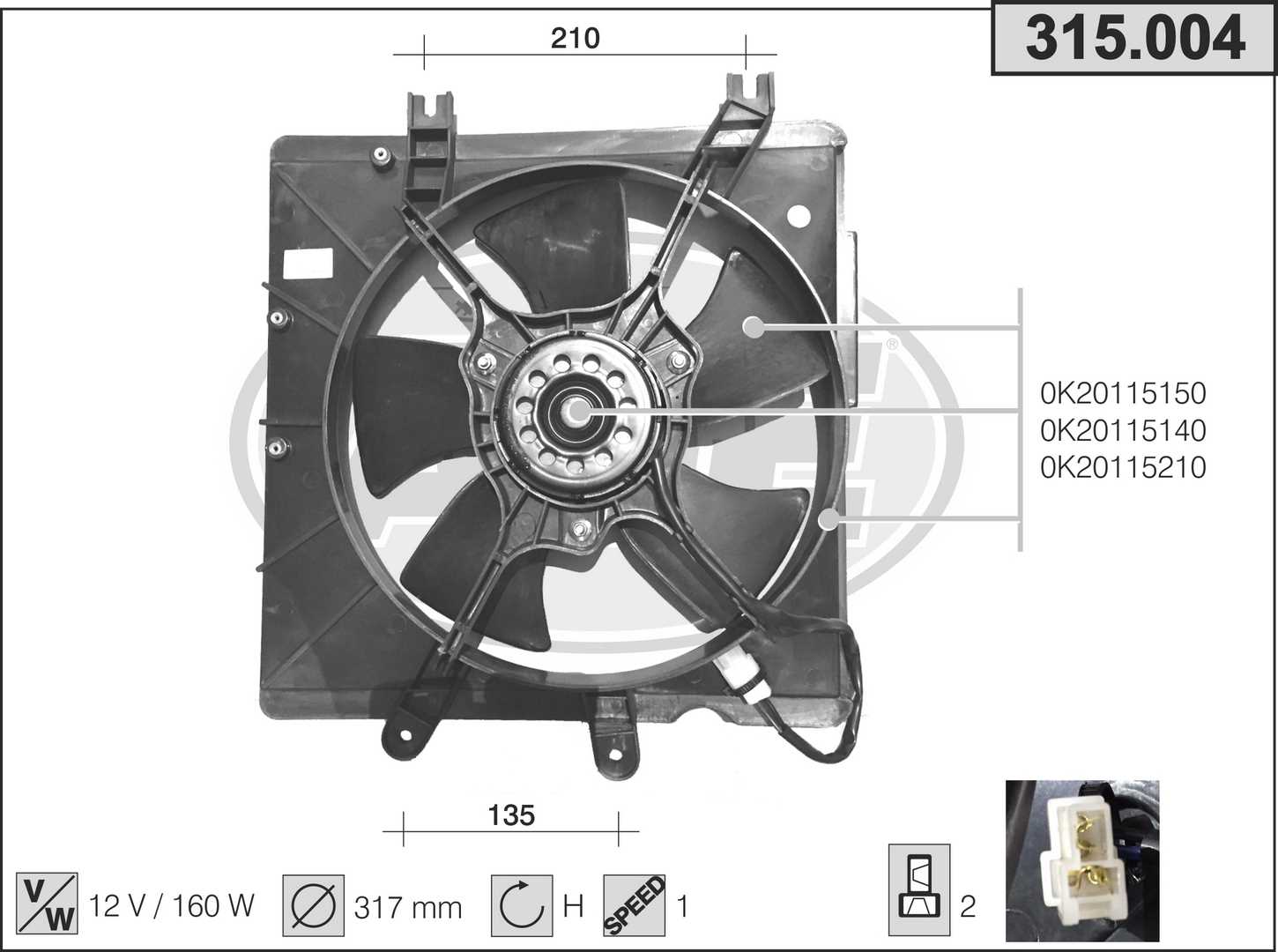 AHE 315.004 Ventola,...