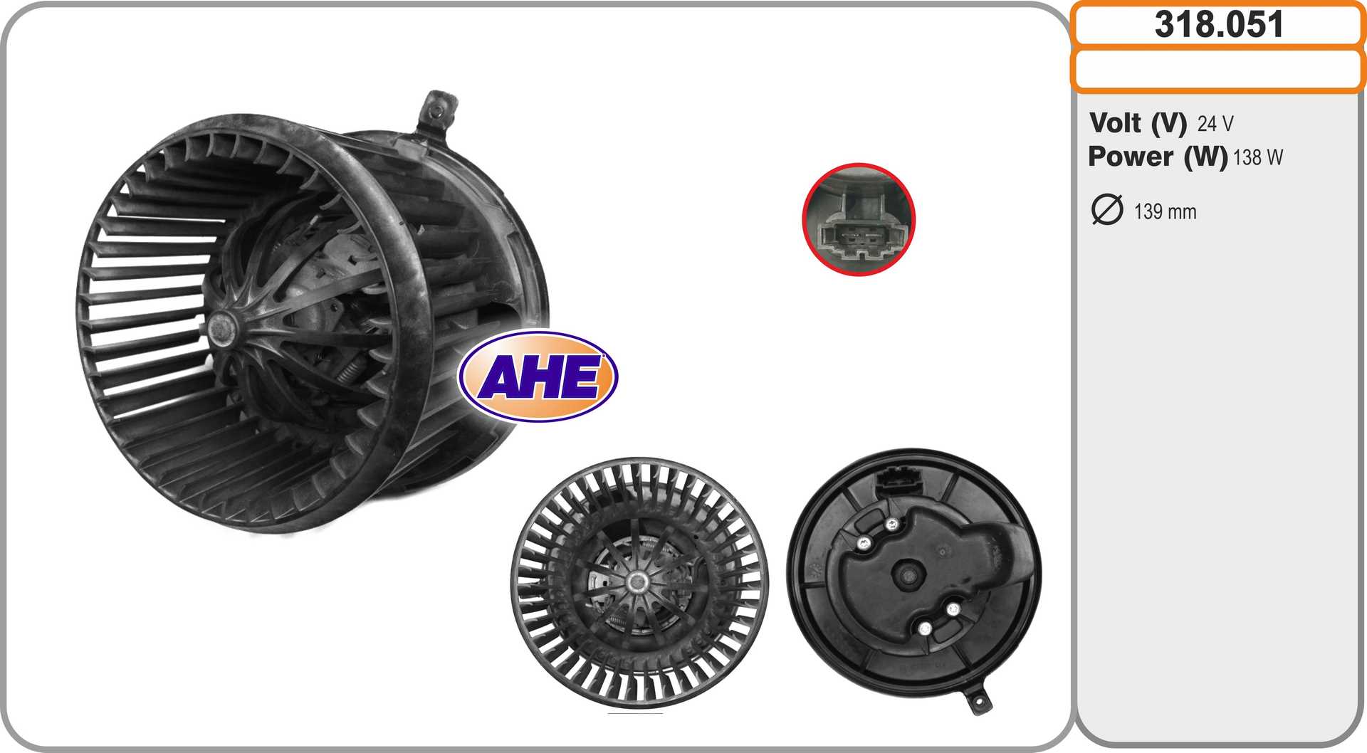 AHE 318.051 Ventilatore...