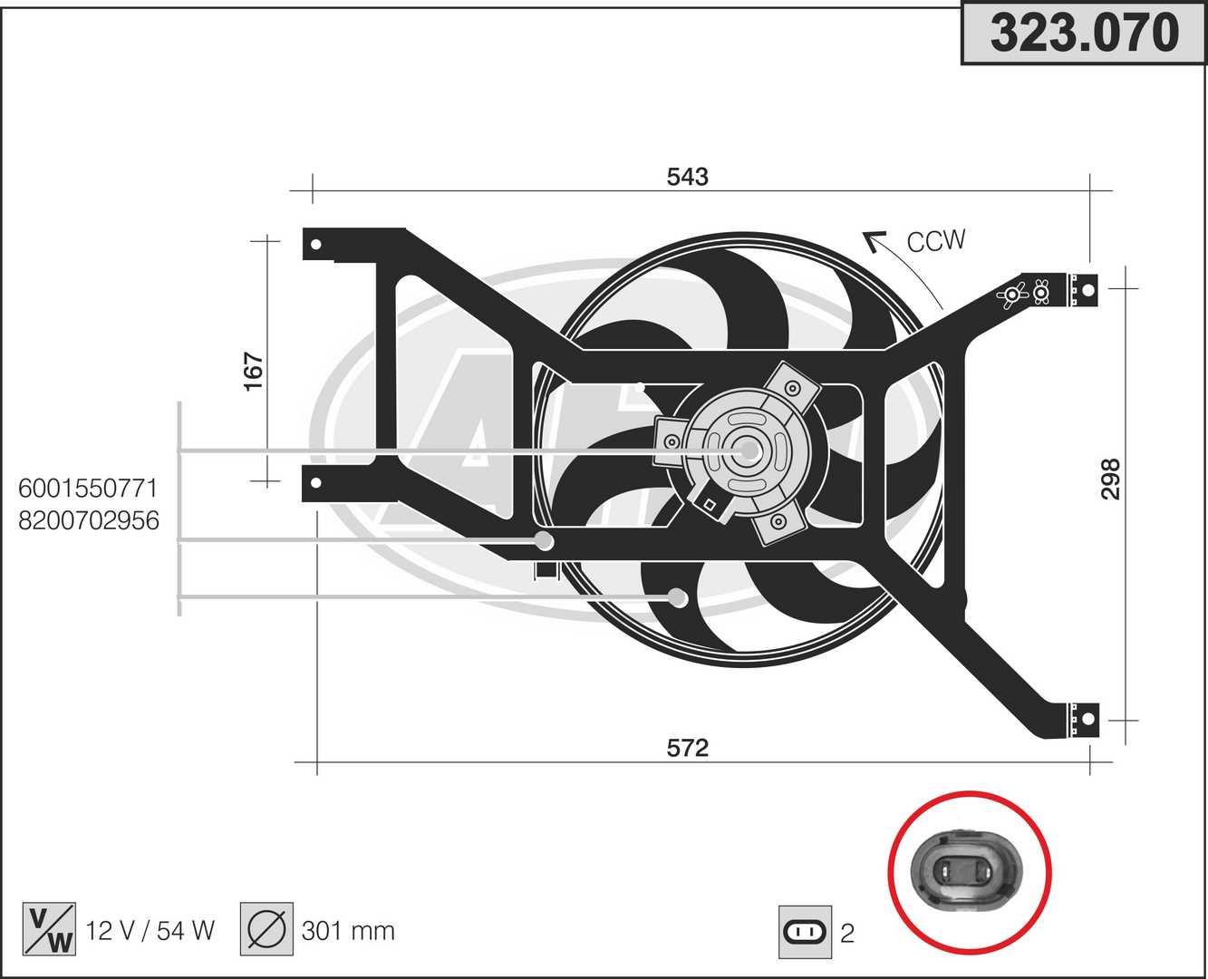 AHE 323.070 Ventola,...