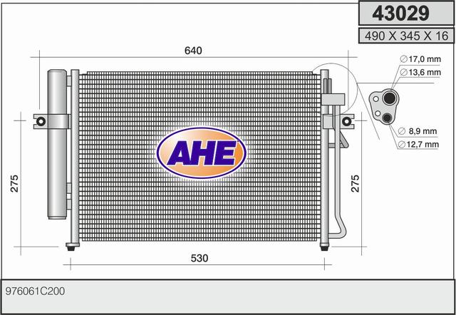 AHE 43029 Condensatore,...